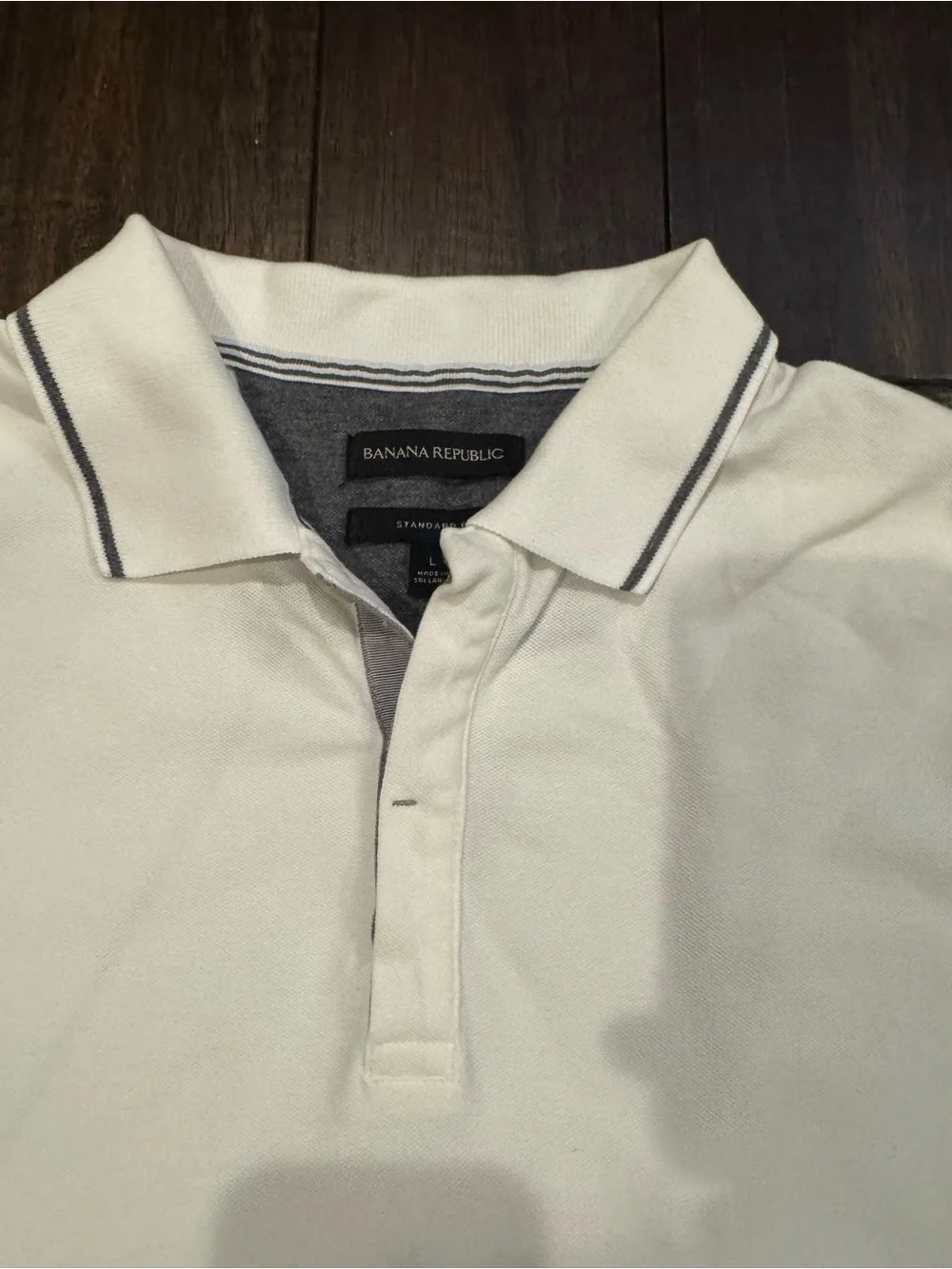 Men's Banana Republic Polo - White - Large